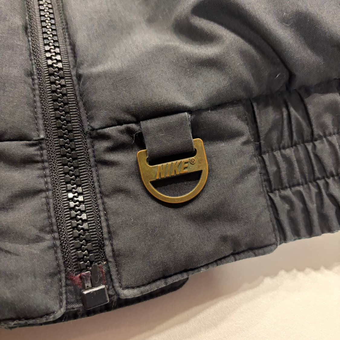 [L] 90s 나이키 삼나스포츠 리버시블 블랙 그린 빈티지 패딩 B327 상품이미지5