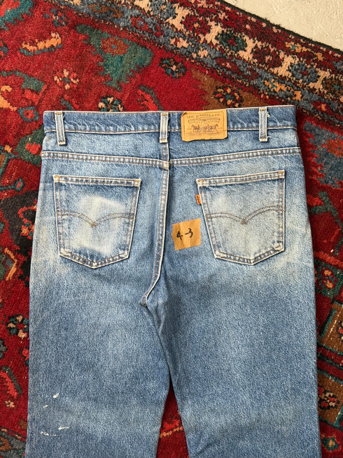 90's USA Made 리바이스 517 오렌지탭 리바이스 중청 부츠컷 상품이미지6