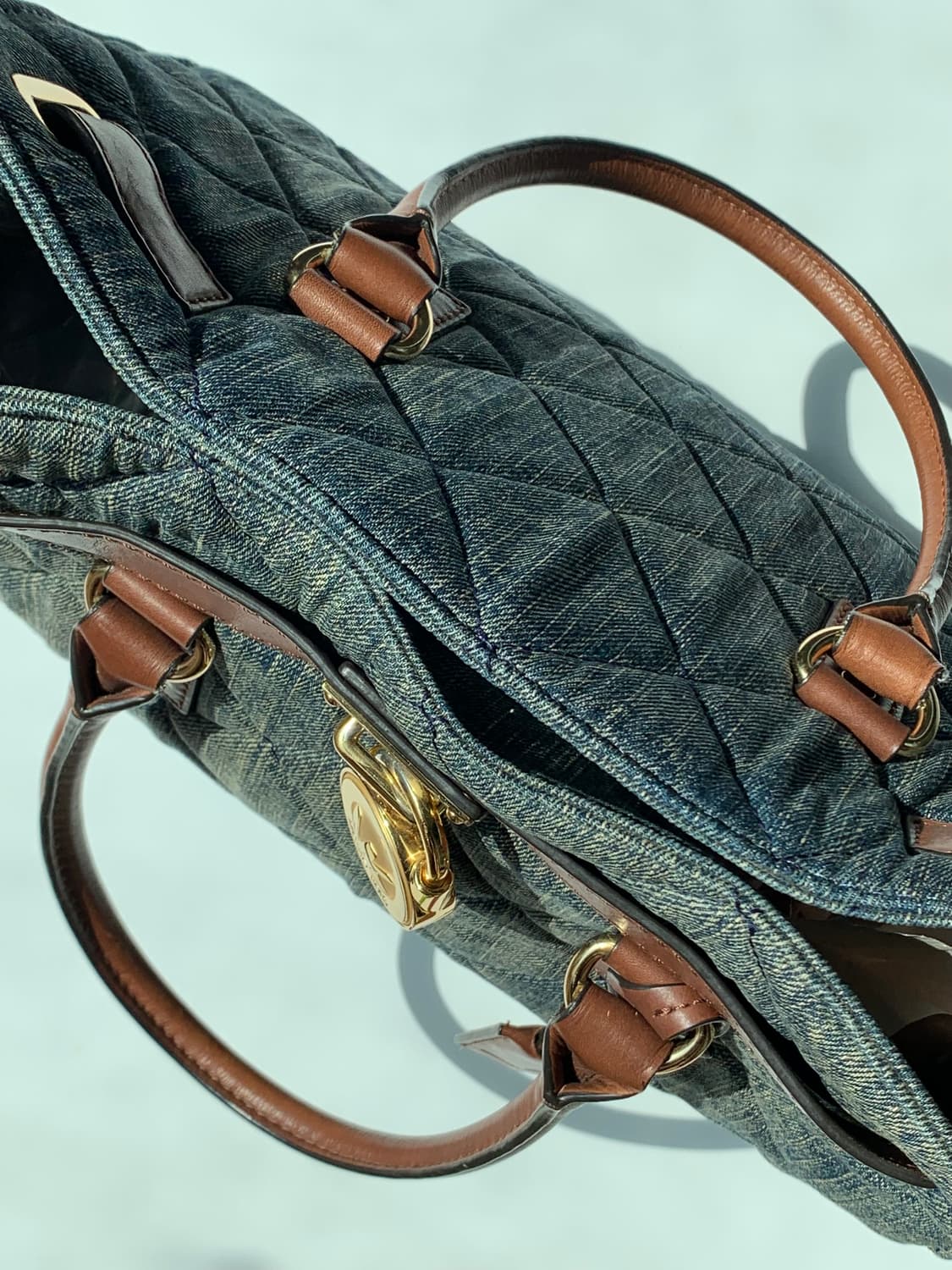 Michael Kors Bule Denim Hamiltom Bag 상품이미지7
