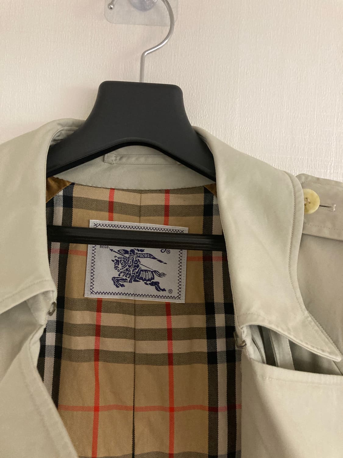 버버리 크림 베이지 트렌치코트 상품이미지7