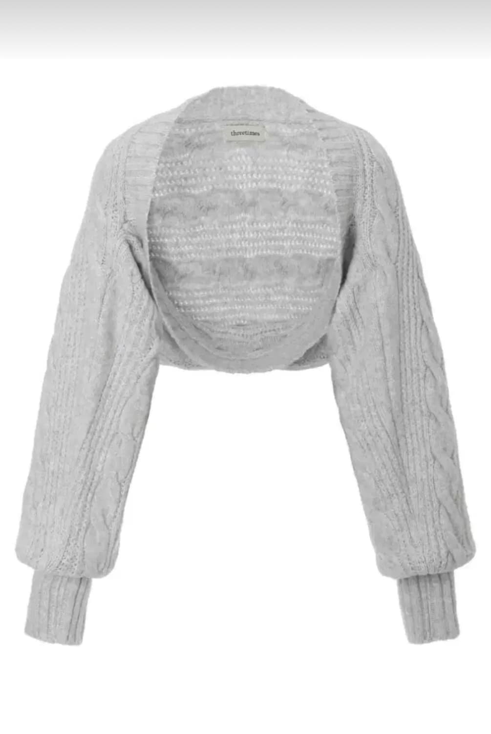 쓰리타임즈 버니 볼레로 라이트 멜란지 상품이미지1