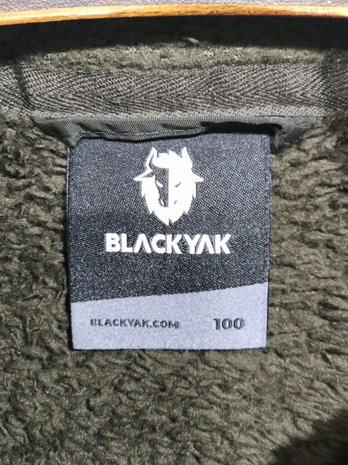 (100) 블랙야크 플리스 점퍼 진카키 뽀글이 후리스 자켓  상품이미지3
