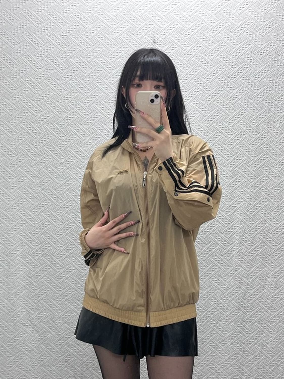 아디다스 빈티지 캐주얼 초코브라우니 바람막이 자켓 M C12054 상품이미지2