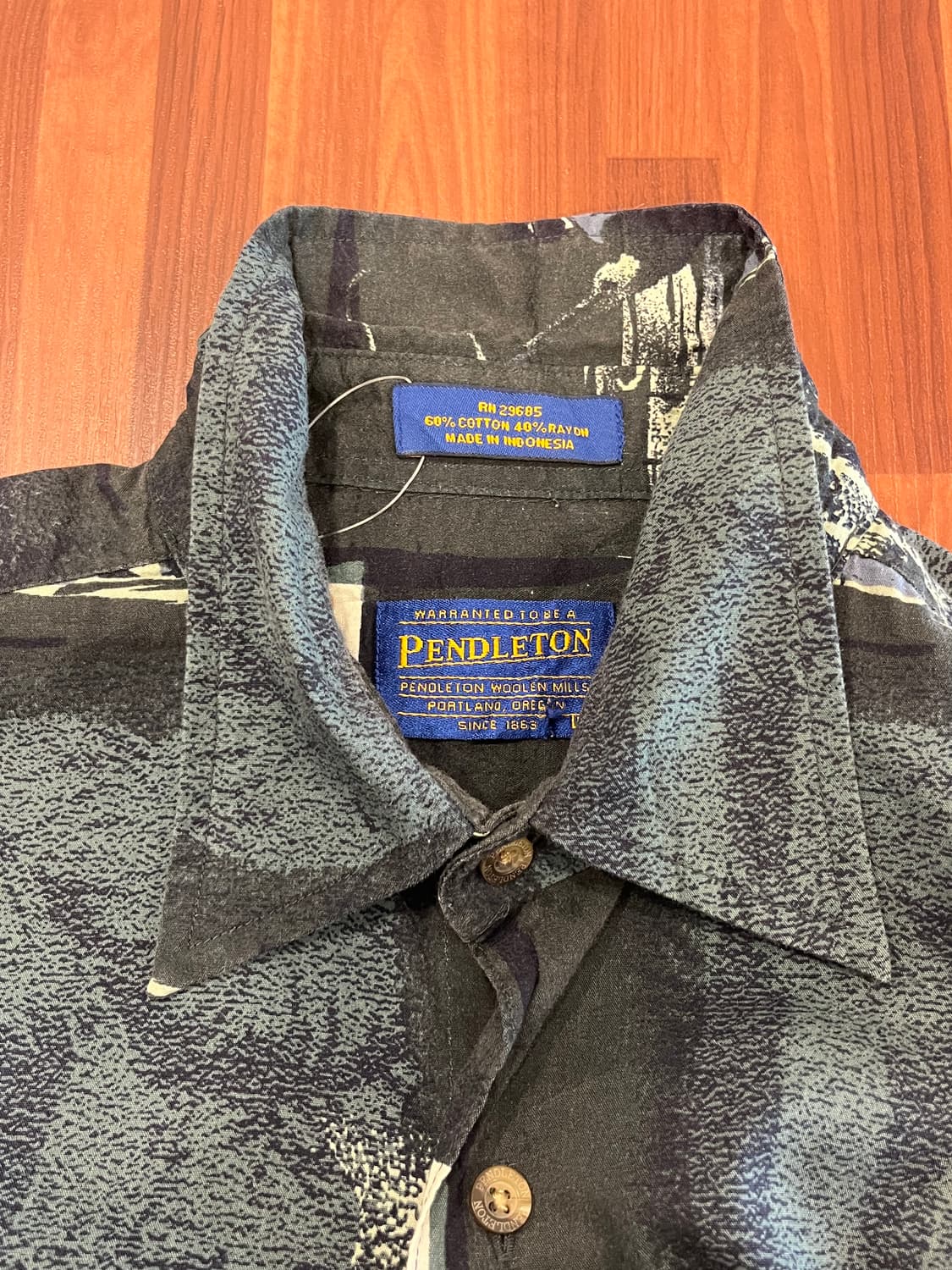 00s Pendleton 펜들턴 빈티지 피싱 반팔 셔츠 상품이미지6