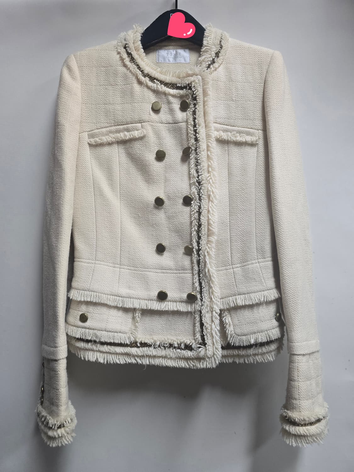 타임 트위드 모 자켓  S 상품이미지1