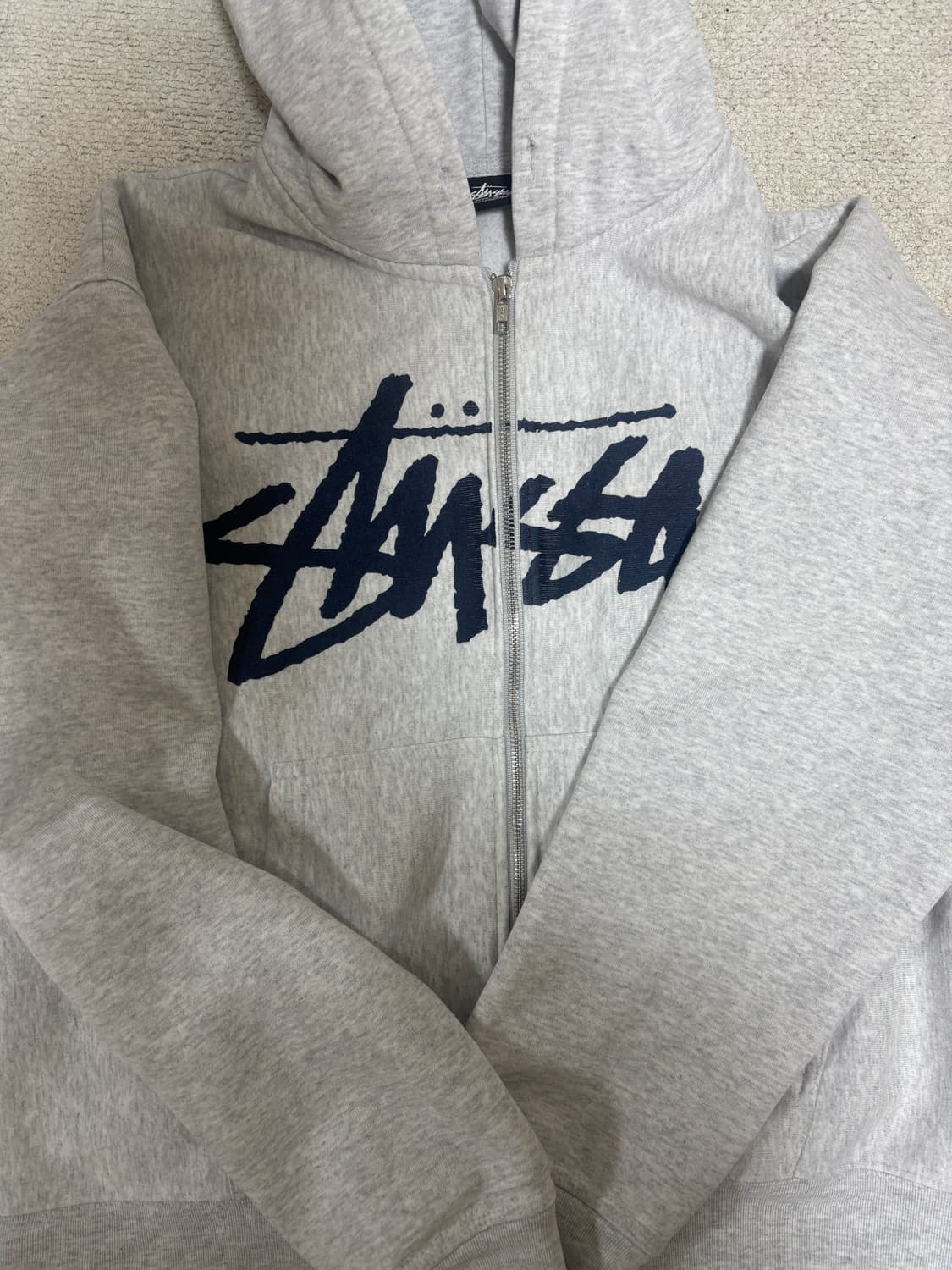 스투시 스탁로고 후드집업m 상품이미지2