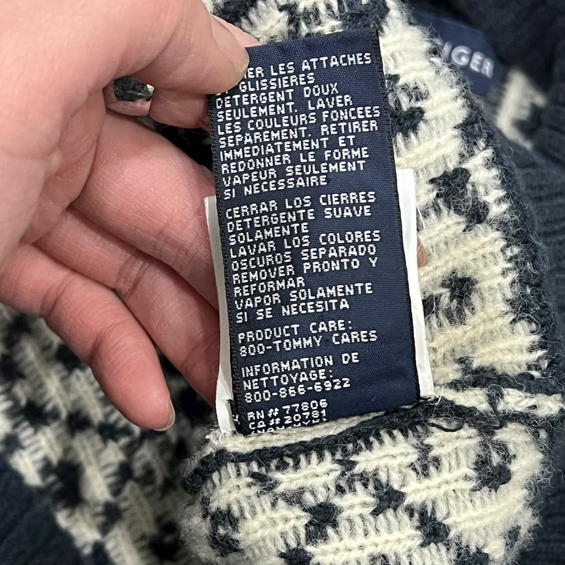 타미힐피거 에스닉 패턴 니트집업 s08611 상품이미지7