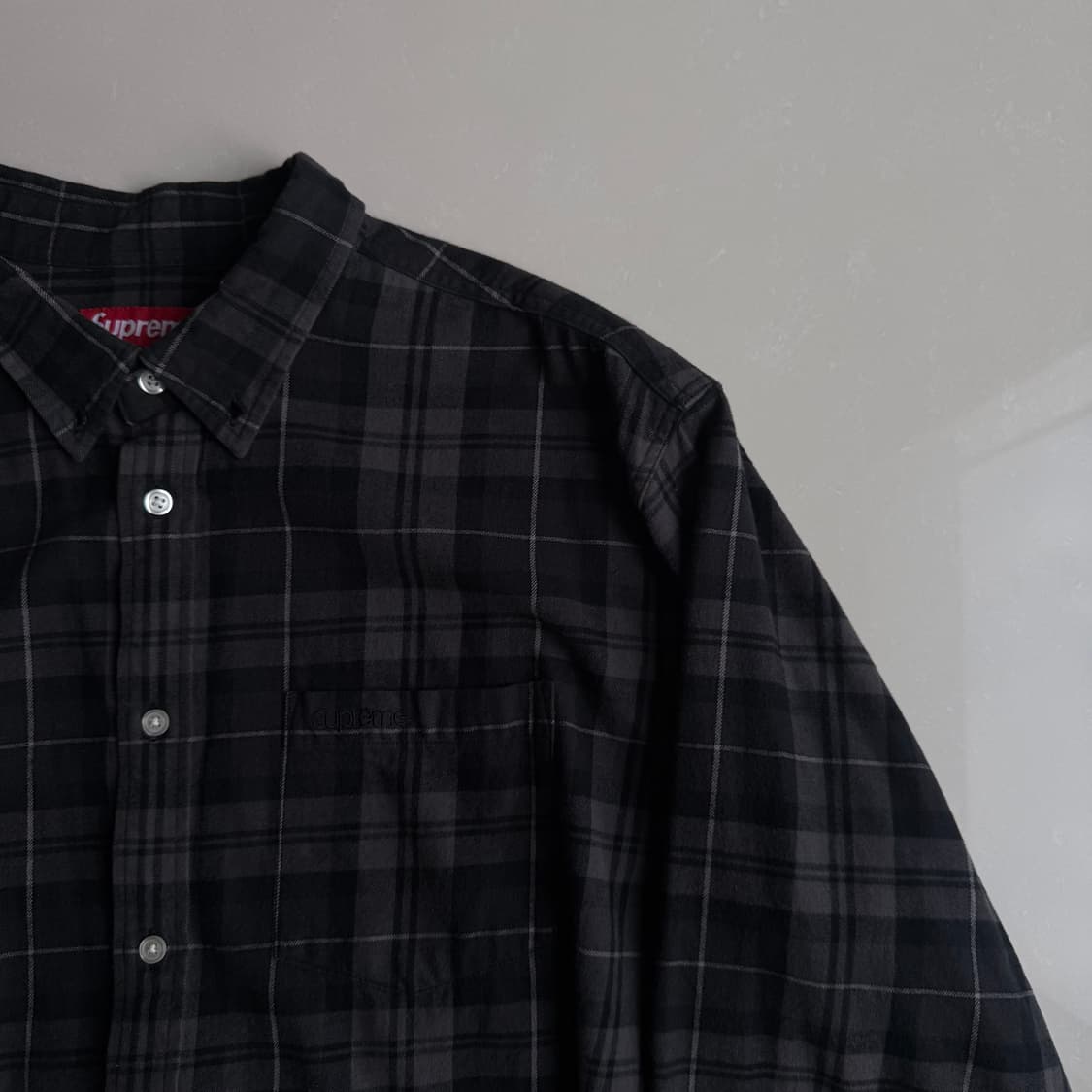 [L] 슈프림 24fw 플레이드 플란넬 셔츠 상품이미지2