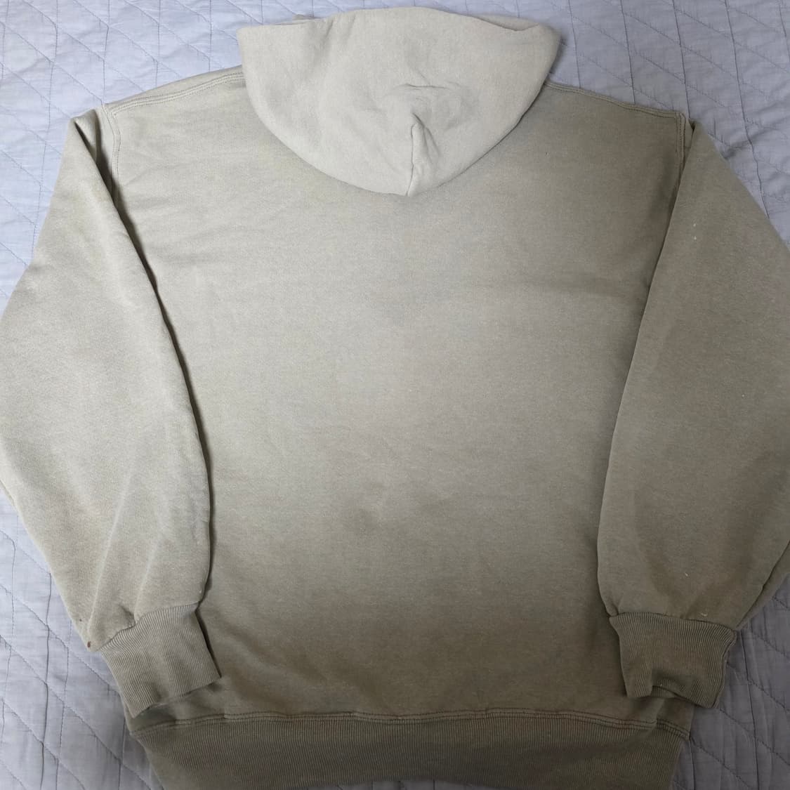 [L] 90s 빈티지 러셀 애슬레틱 탄, 베이지 후드집업 ver. 페인팅 상품이미지5