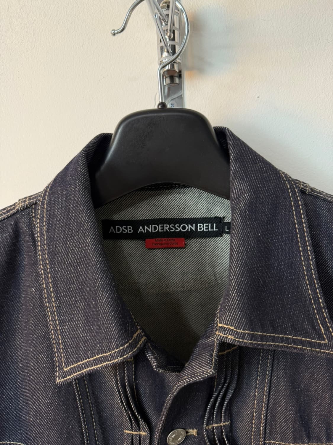 앤더슨 벨 패치워크 웨이브 턱 데님 자켓  상품이미지6