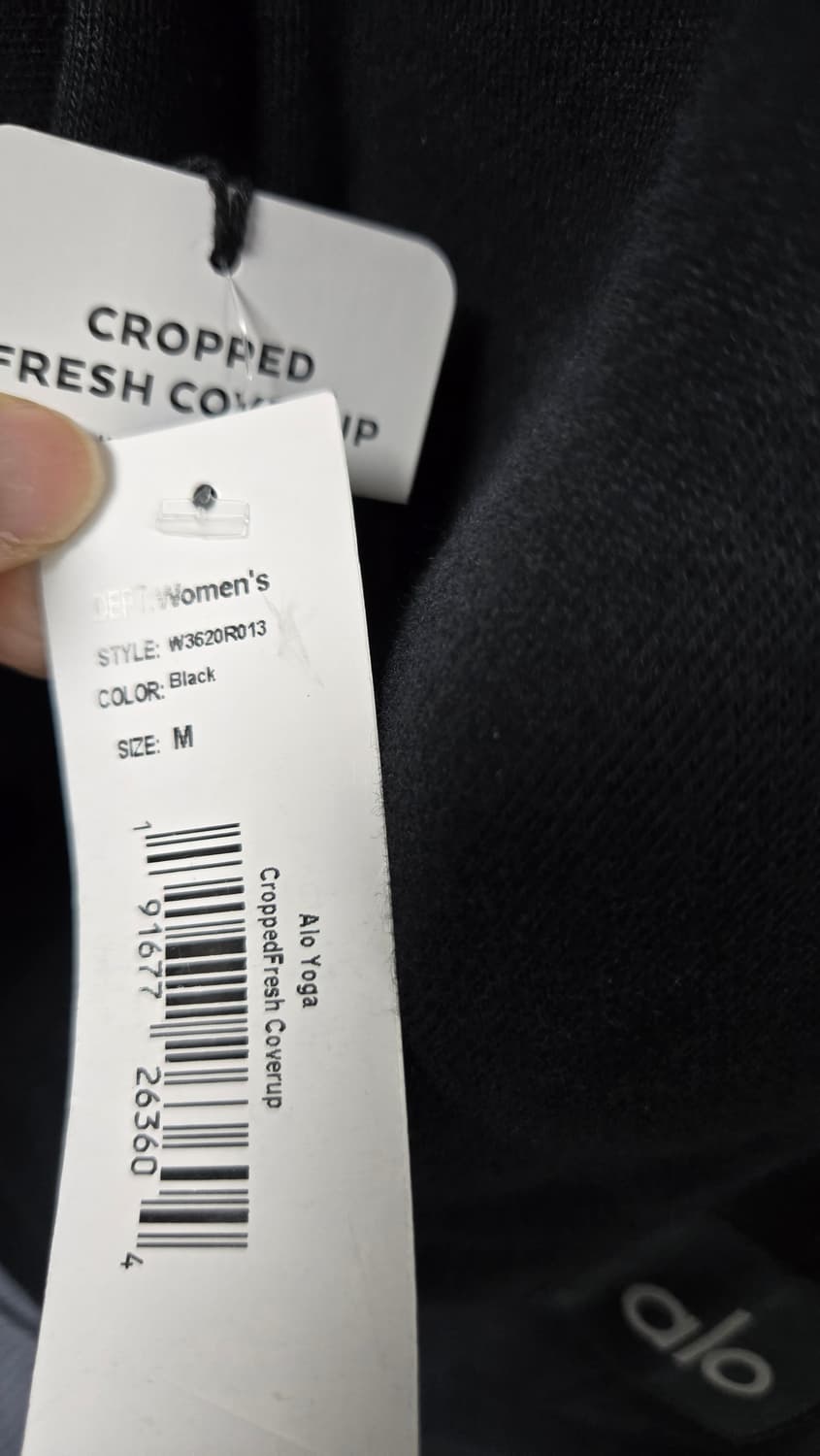 새상품)alo 크롭드 커버업 맨투맨 상품이미지8