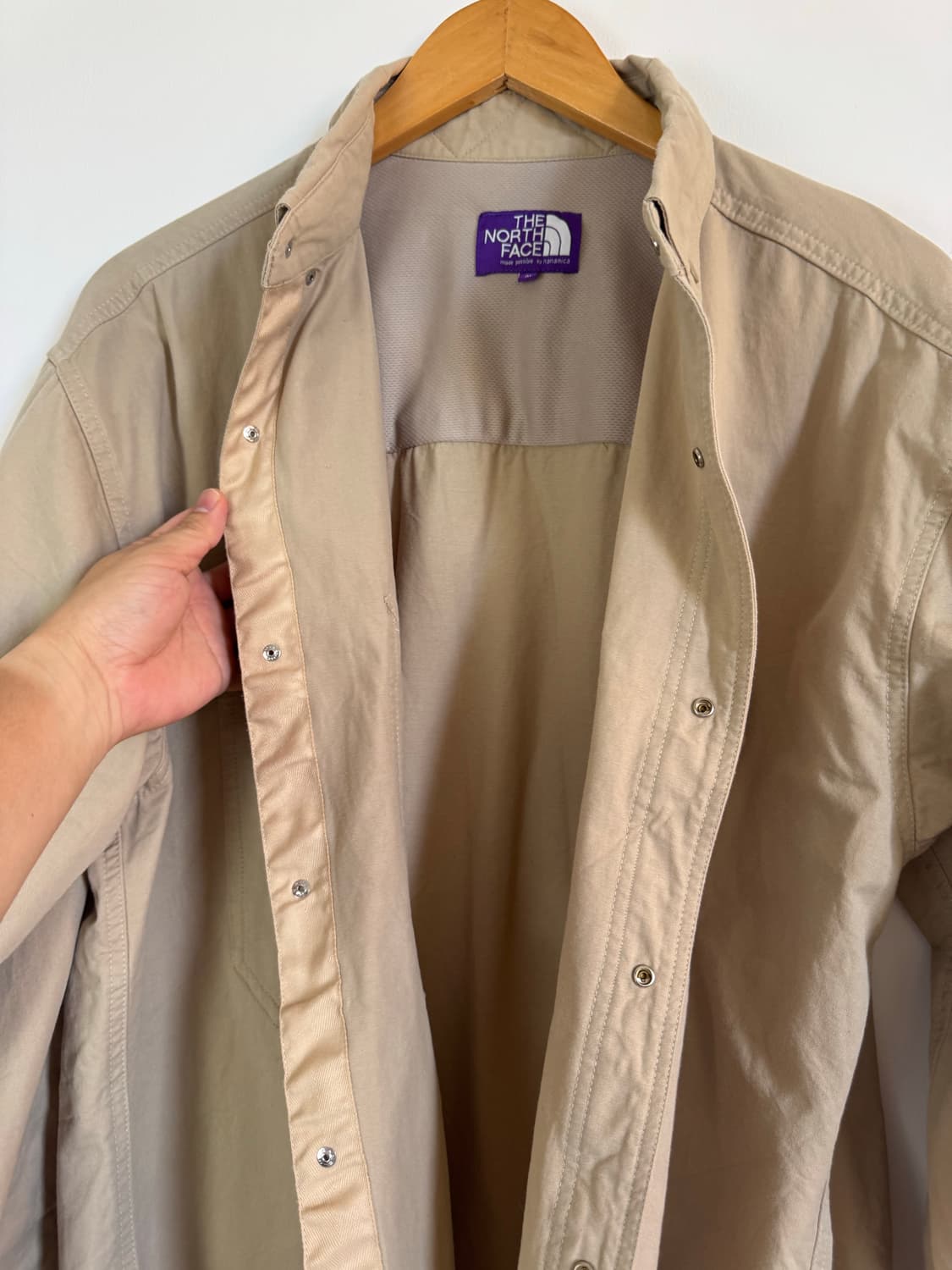 노스페이스 퍼플라벨 by나나미카 윈드셔츠 M사이즈. 상품이미지10