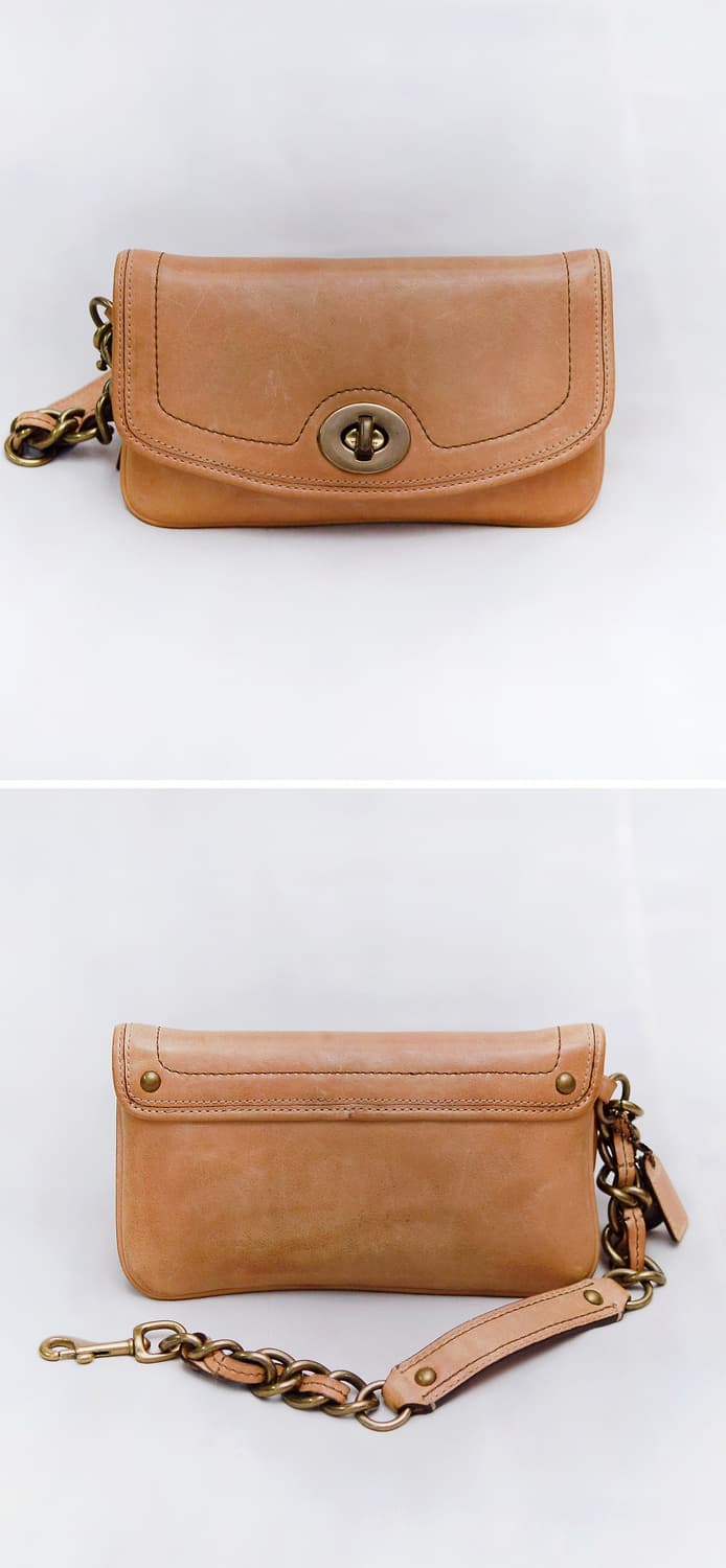 코치 (COACH) 클래식 레거시 글러브레더 체인 미니 클러치.핸들백 상품이미지2