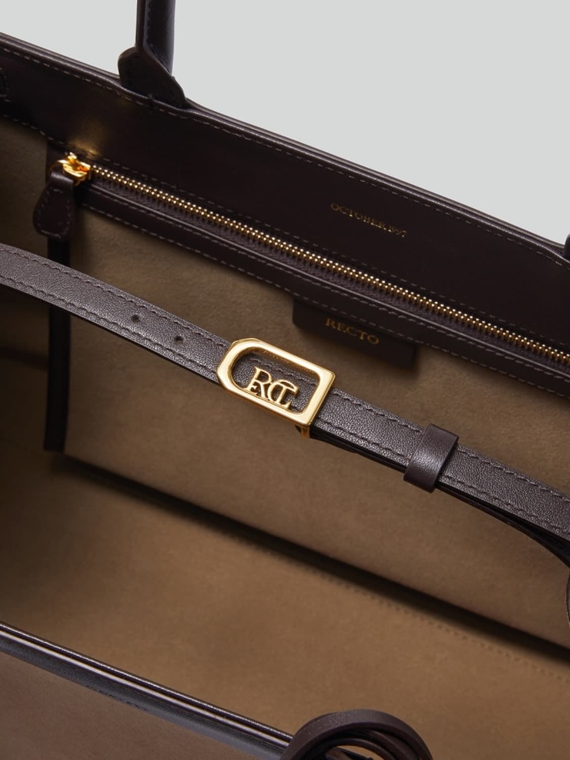 렉토 이비자 캔버스 라지 토드백 스웨이드 탄 상품이미지9