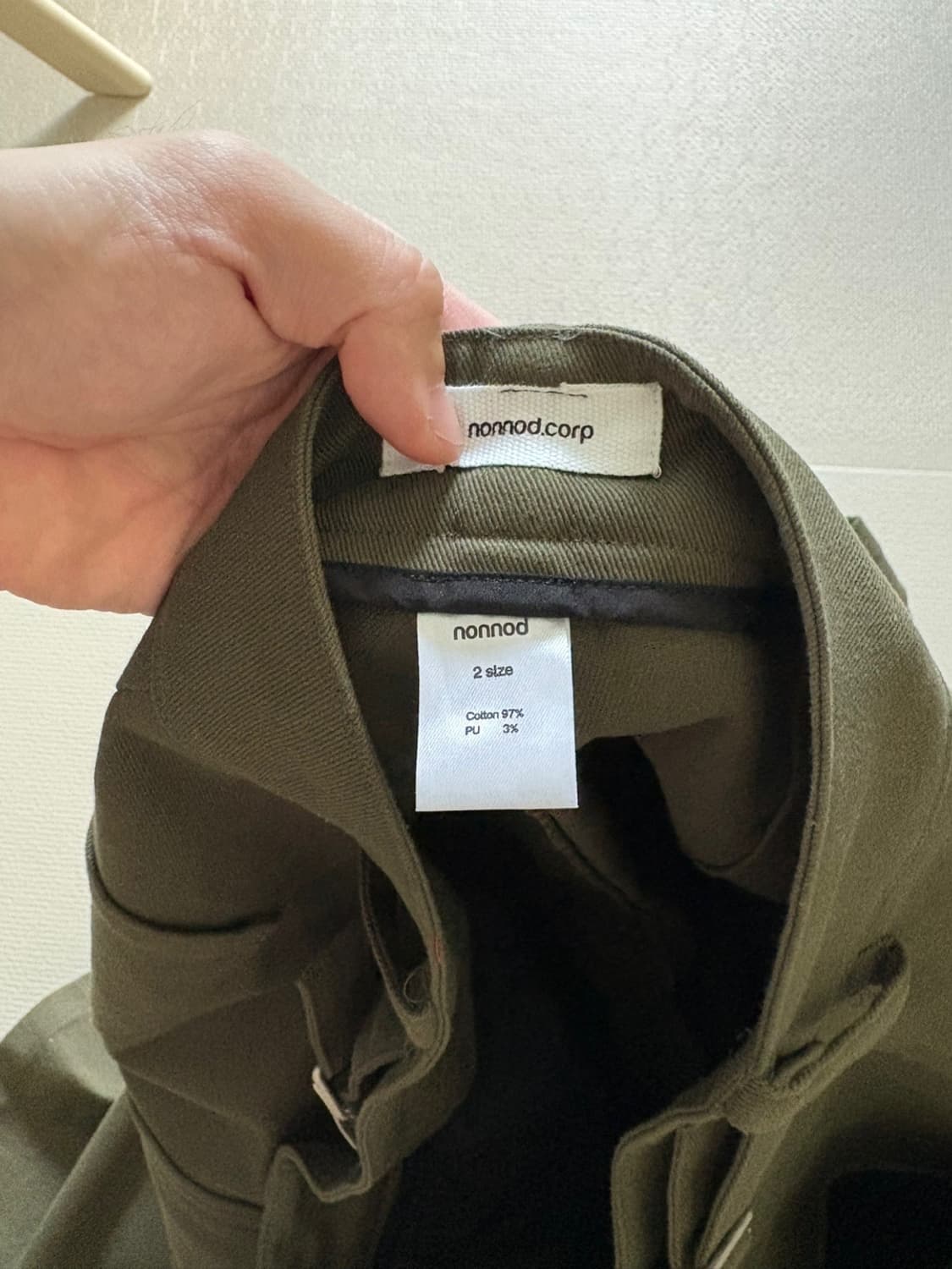 논노드 사이드 카고 카키 상품이미지3