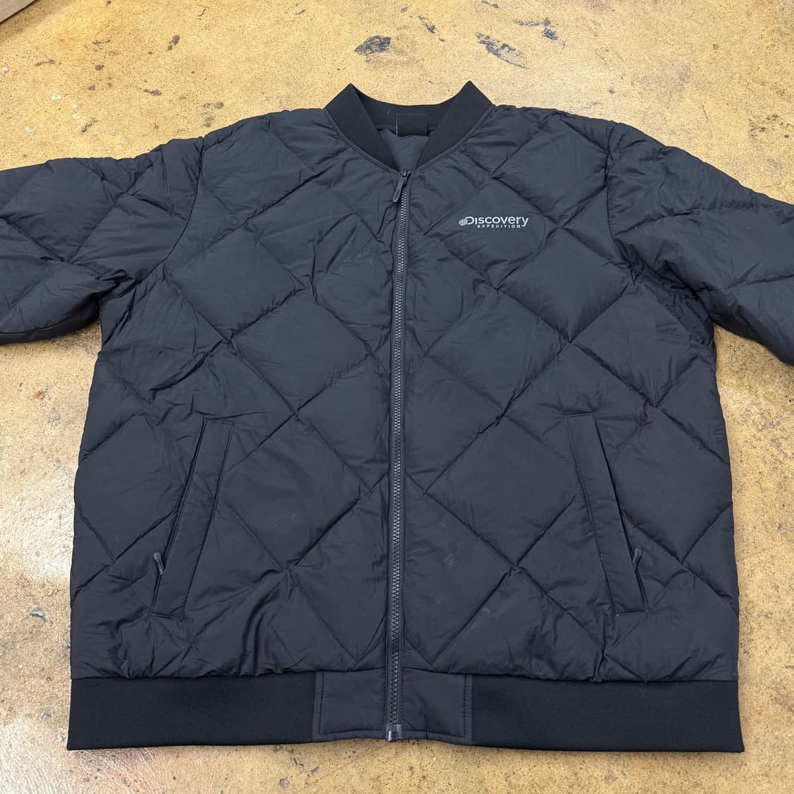 [정품/110] 디스커버리 블랙 숏패딩 점퍼 경량패딩 b15 상품이미지3