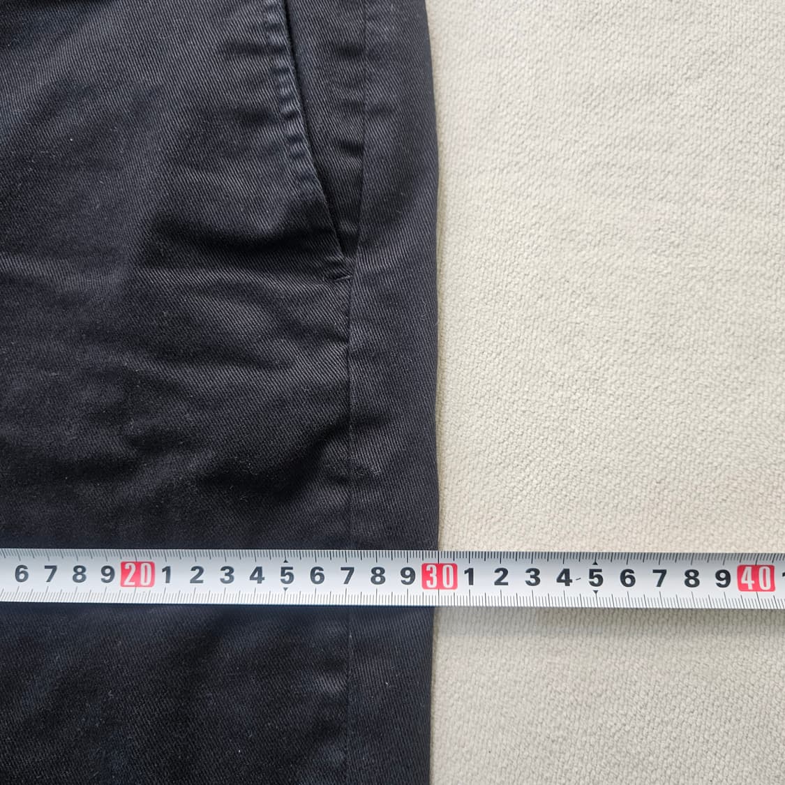 30 빈티지 여성 블랙 치노 팬츠 0406Y 상품이미지6