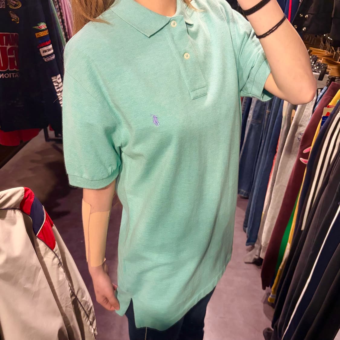 폴로 반팔 셔츠 민트 상품이미지3