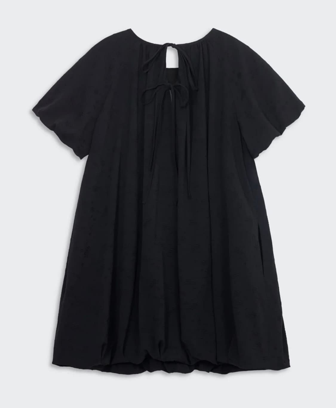 Cosmoss 코스모스 볼륨 미니 드레스 (플로럴 블랙)  상품이미지4