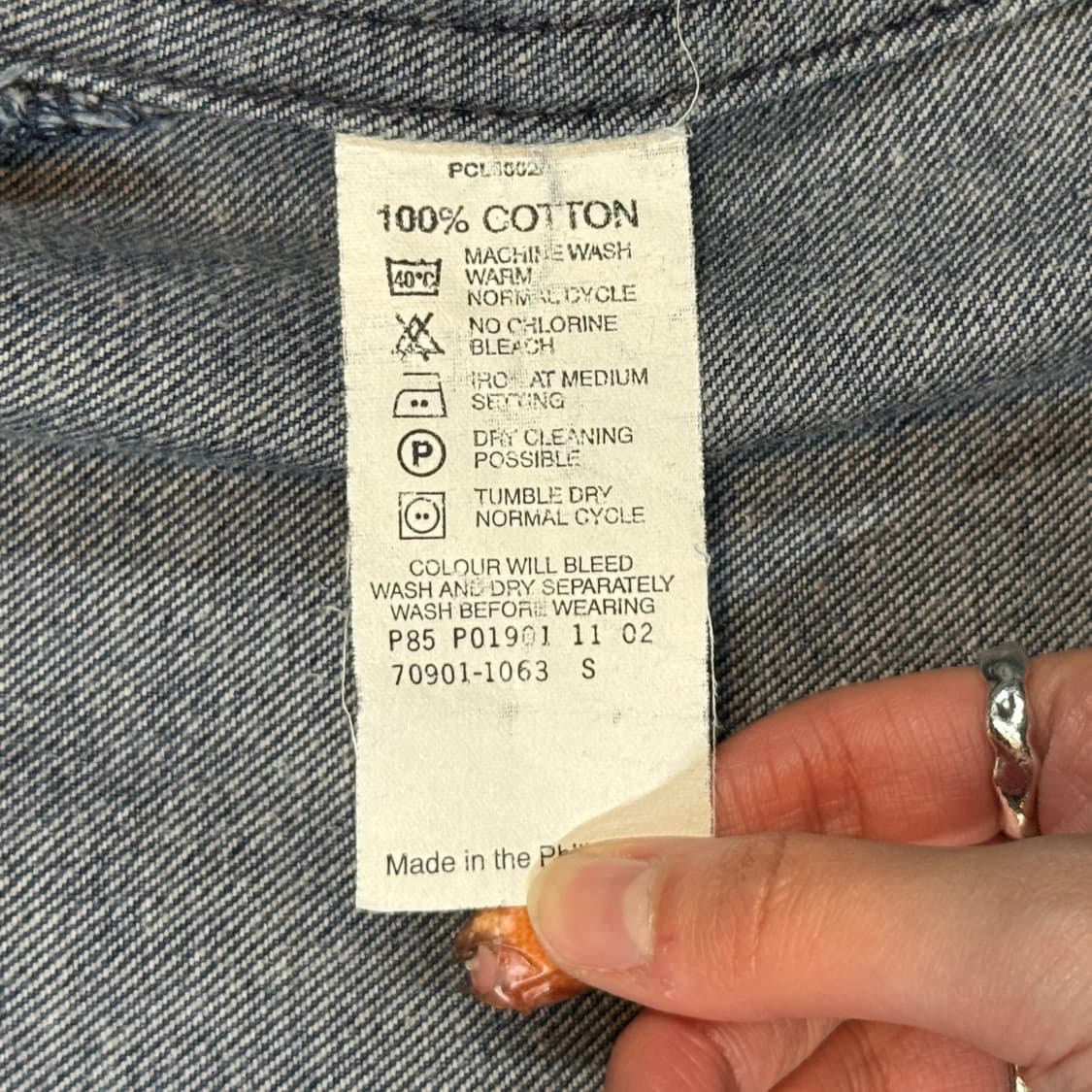 S) 리바이스 아이코닉 데님자켓 TYPE 1 진청 데님 청자켓 상품이미지8