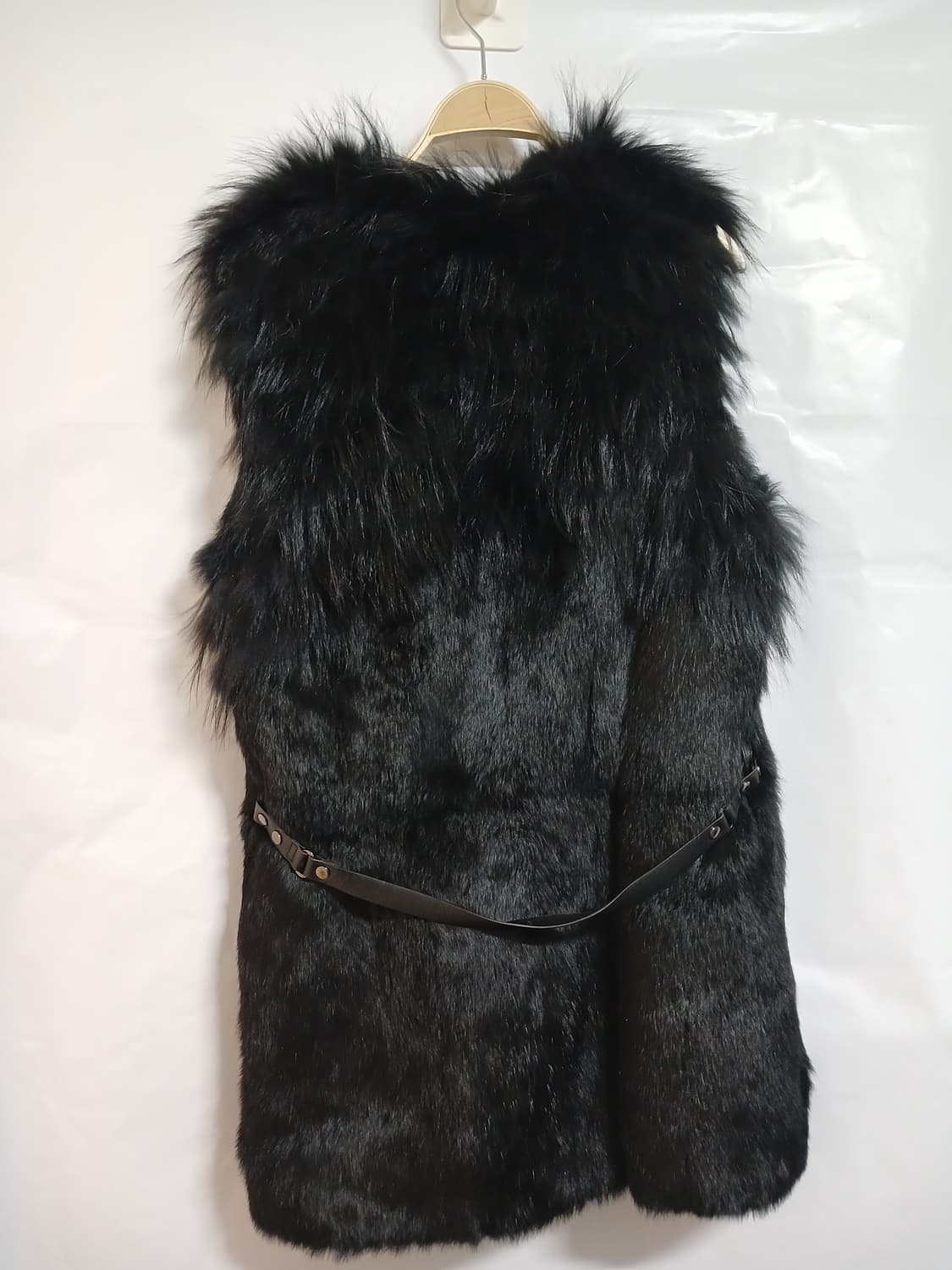 (77)지오송지오 여성 라쿤퍼 베스트 상품이미지4