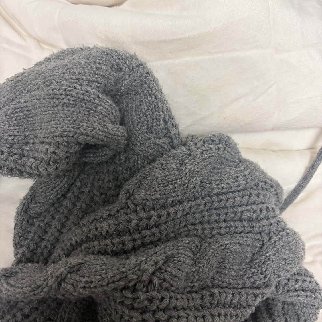 쓰리타임즈 케이블 볼레로 그레이 23 상품이미지4