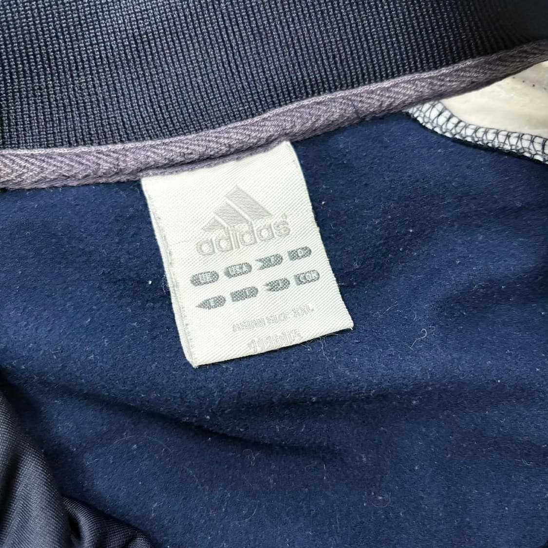 아디다스 일본판 러블리힙 화이트 네이비 걸즈 트랙탑 희귀져지 상품이미지4