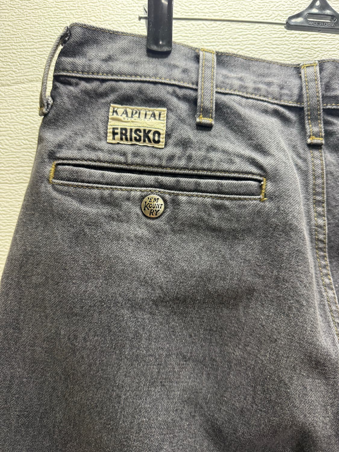 캐피탈 14oz 블랙 데님 5P 프리스코 EK-1644LP 상품이미지5