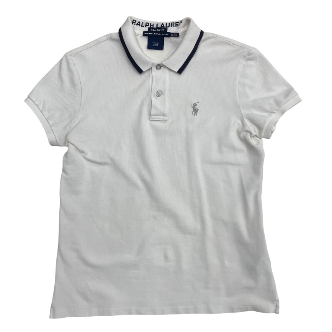 폴로 랄프로렌 실버포니 네이비배색 화이트 카라 반팔 S 상품이미지2