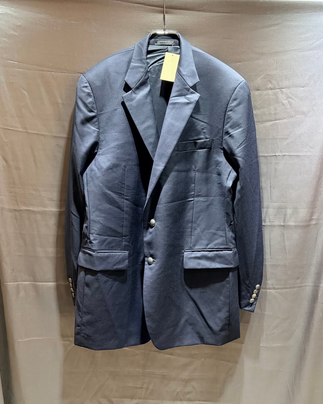 44L 폴로랄프로렌 각인 버튼 딥네이비 울 블레이저 상품이미지2