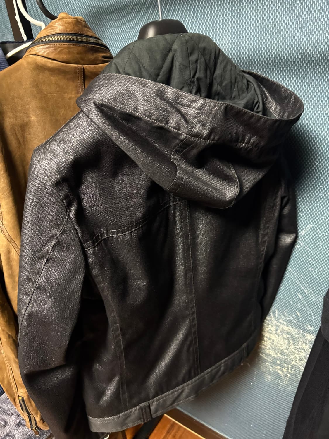 일본 빈티지 더플 자켓 블레이저 후드 탈부착 상품이미지2