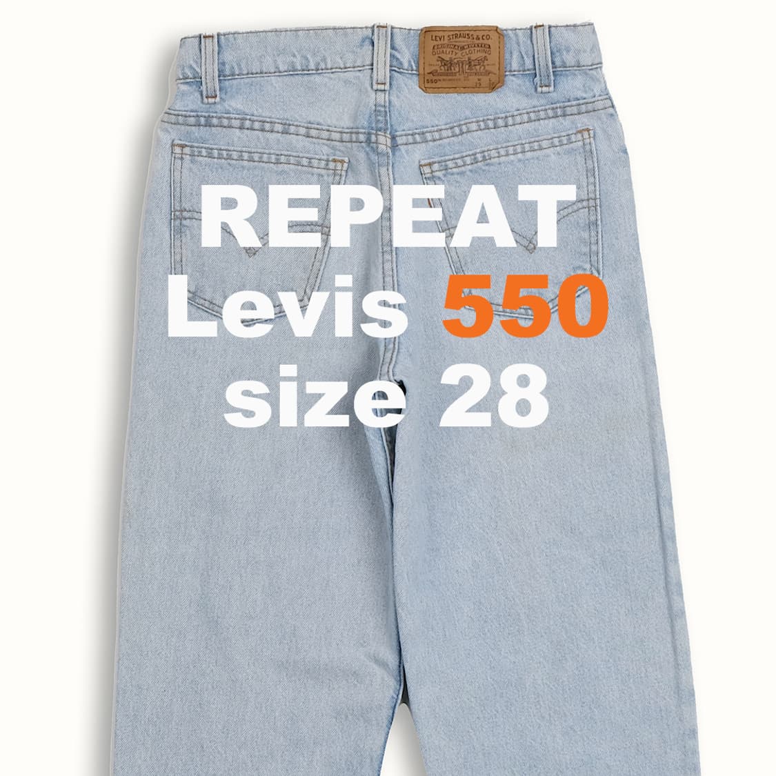 리바이스 550 오렌지탭 연청 90s USA 28 인치 OR5502911 상품이미지1