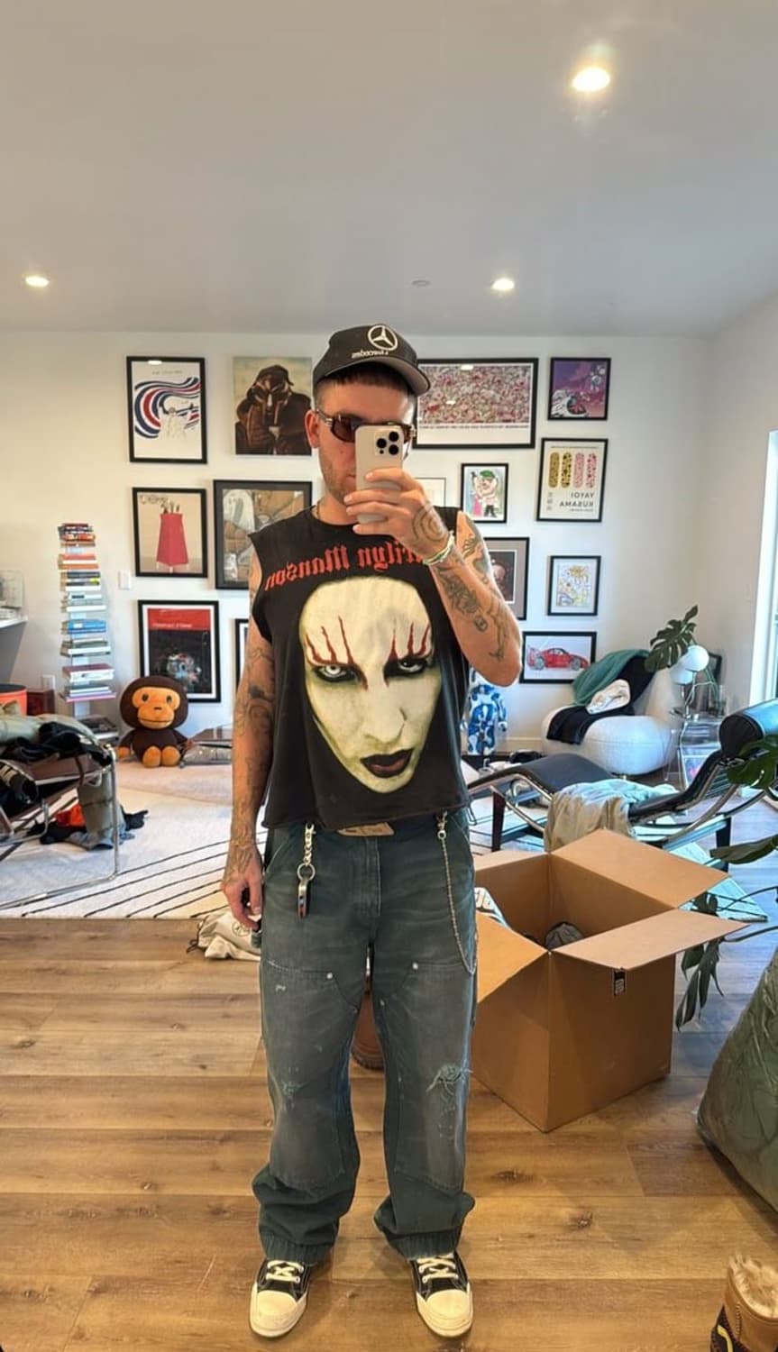 마릴린 맨슨 빅페이스 밴드티 상품이미지1