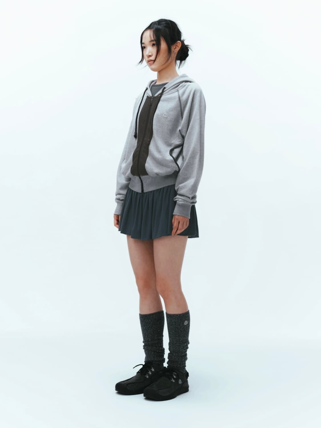 [급처] 코이세이오 퍼커링 후드집업 그레이 상품이미지3