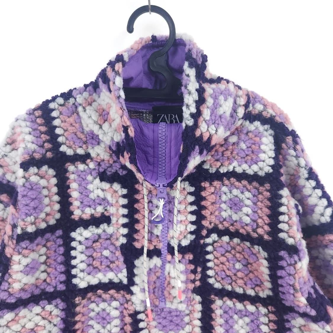 [여XS-S]ZARA 울혼방 니트 아노락 자켓[Y5C-214] 상품이미지2
