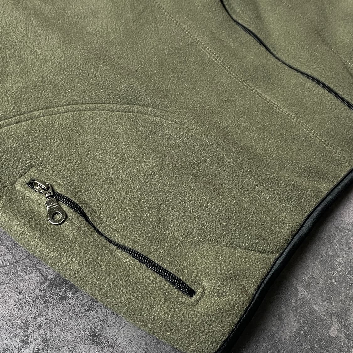 CHAMPION 00s 챔피온 빈티지 카키 플리스 베스트 A00543 상품이미지5