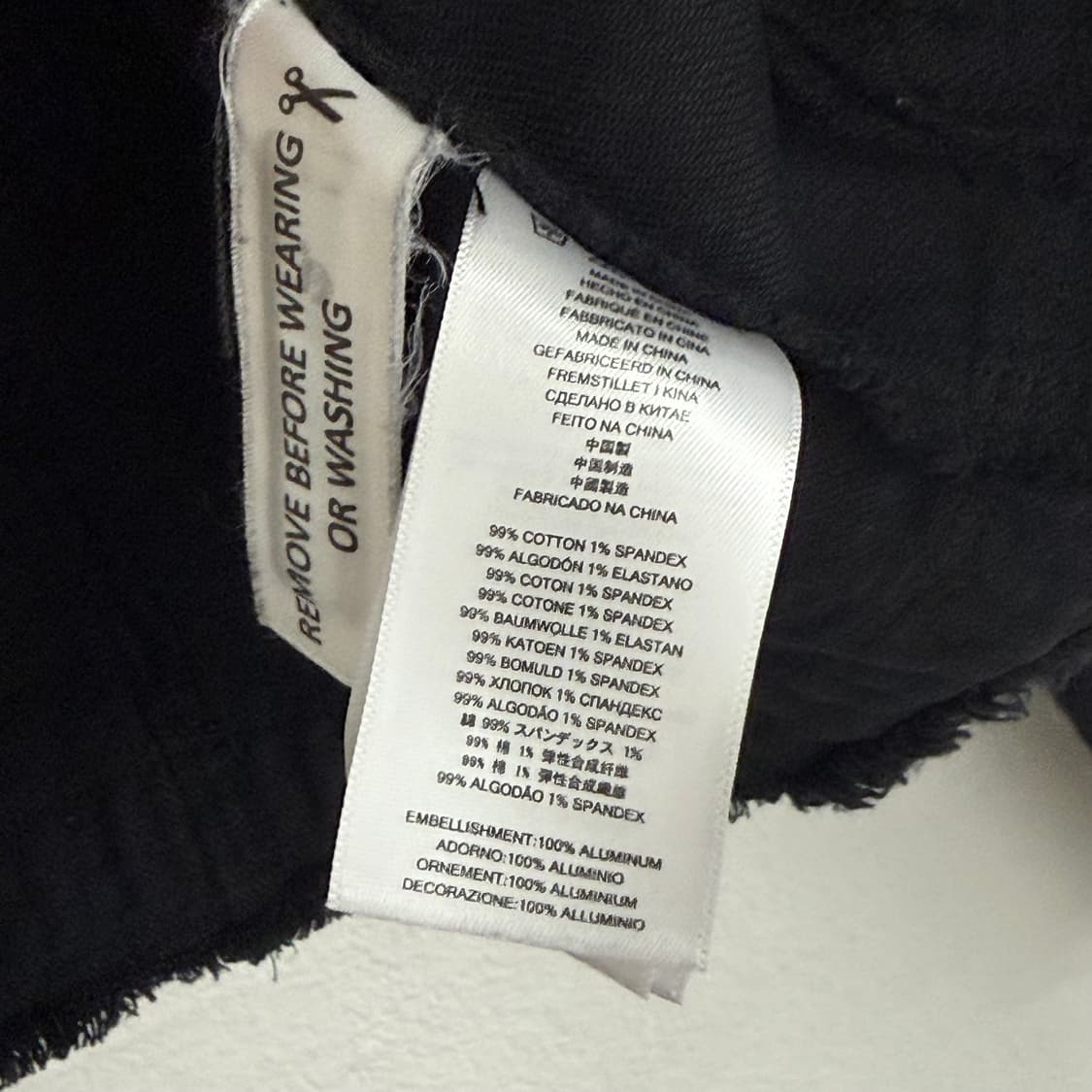 마이클코어스 블랙 체인 금장 트위드 데님 자켓 (XS) 상품이미지3