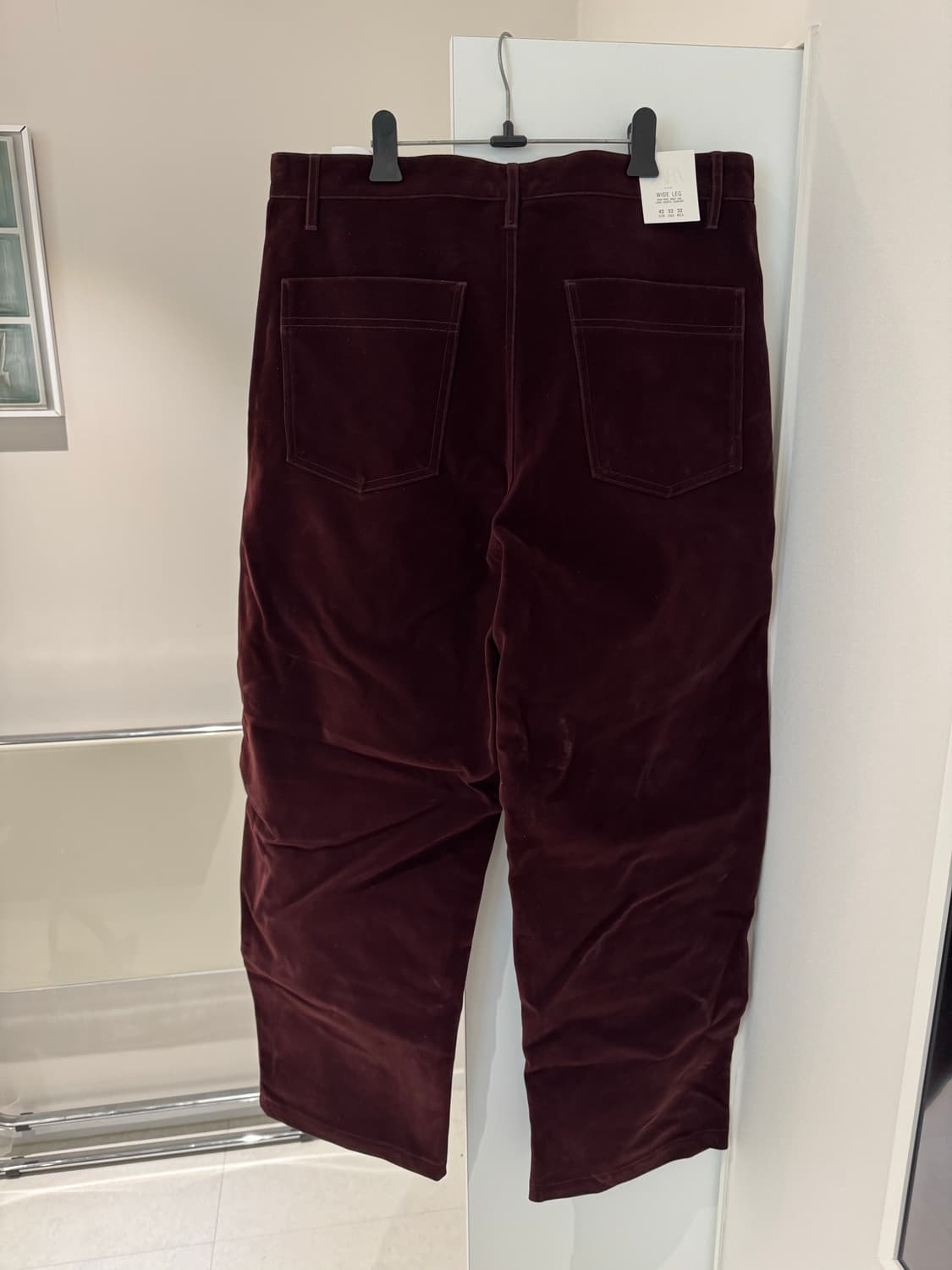 자라 와이드 레그 코듀로이 바지 eur42 새상품 상품이미지3