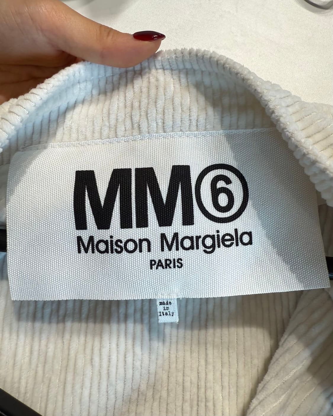 mm6 아이보리 코듀로이 포켓 슬리브리스 상품이미지8