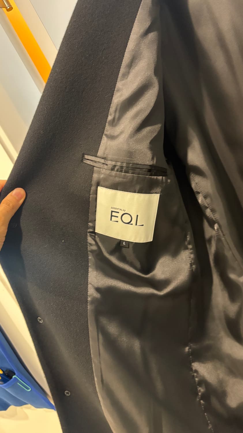 ESSENTIAL by EQL 블랙 테일러드 싱글 코트 L 상품이미지8