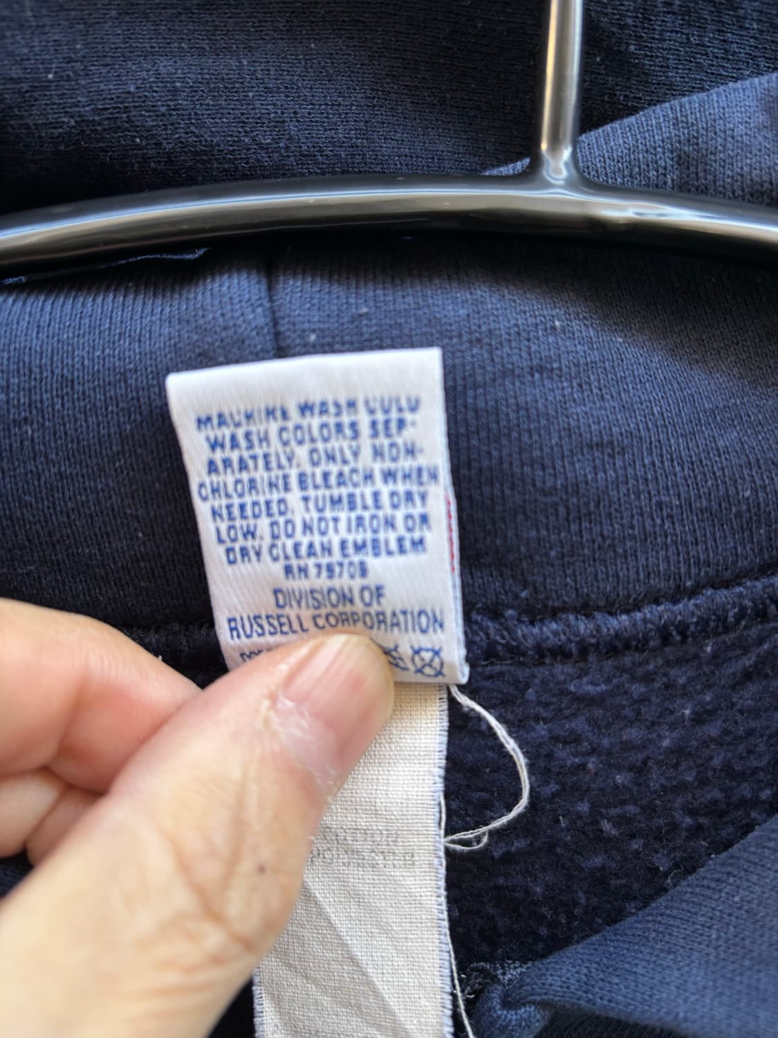 90s 러셀 빈티지 무지짚업 L 상품이미지6