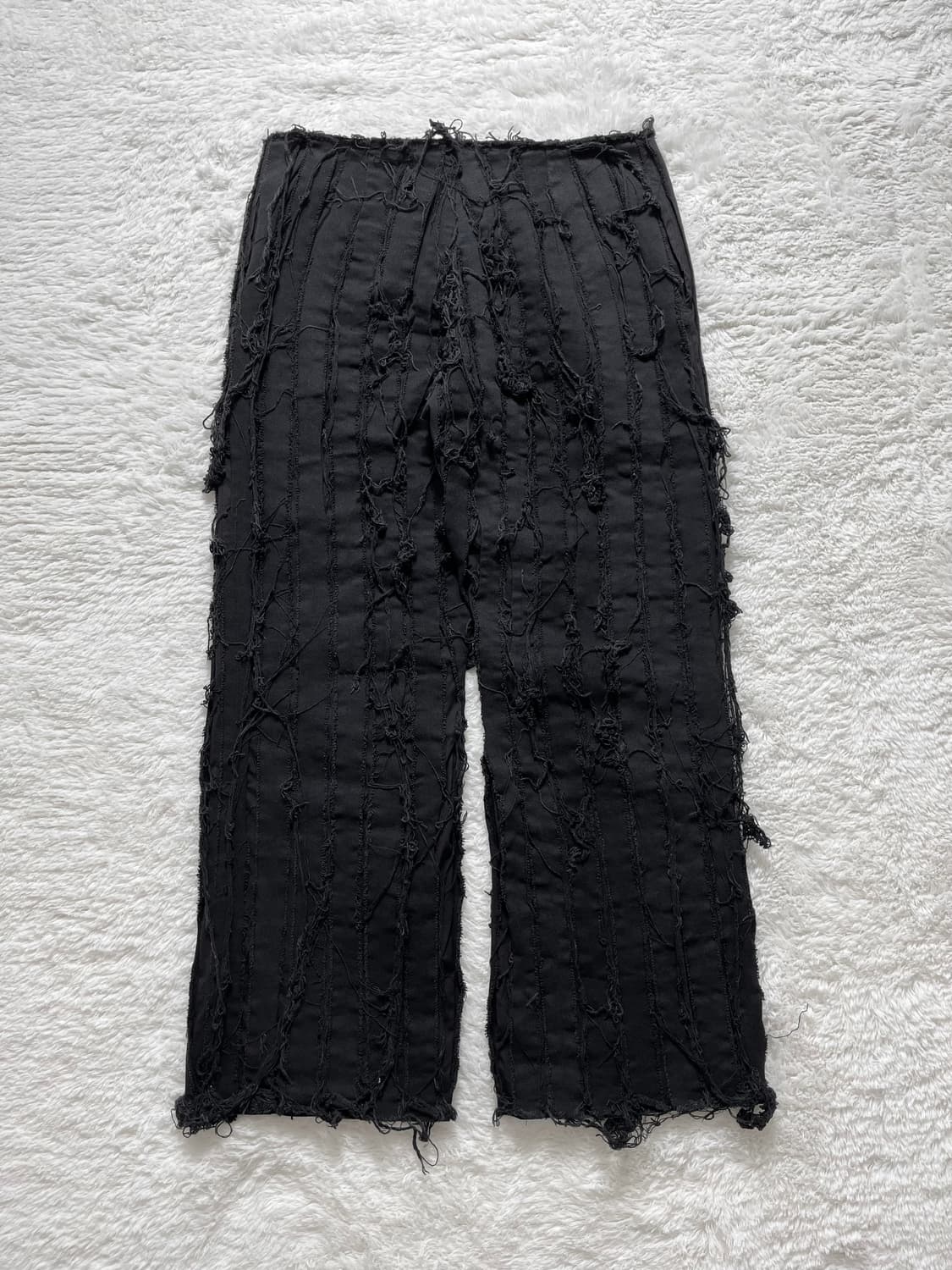 빈티지 디스트레스드 그런지 코튼 팬츠 상품이미지2