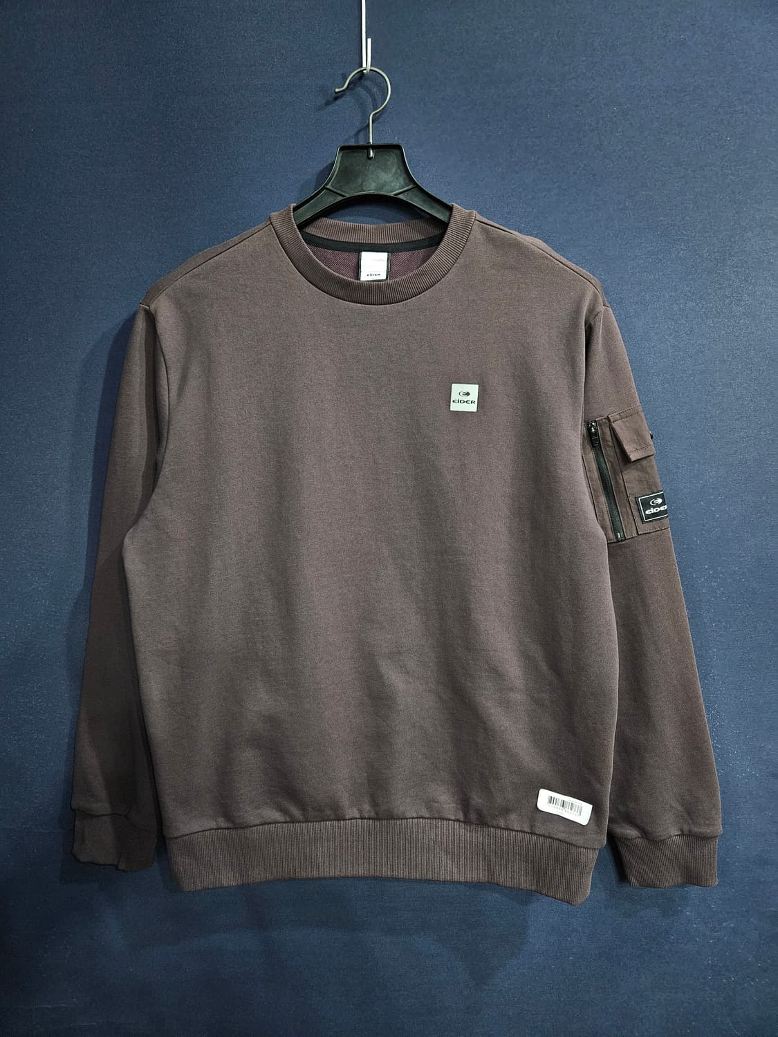 아이더 라이트버건디 남성 오버핏 100 맨투맨  상품이미지1