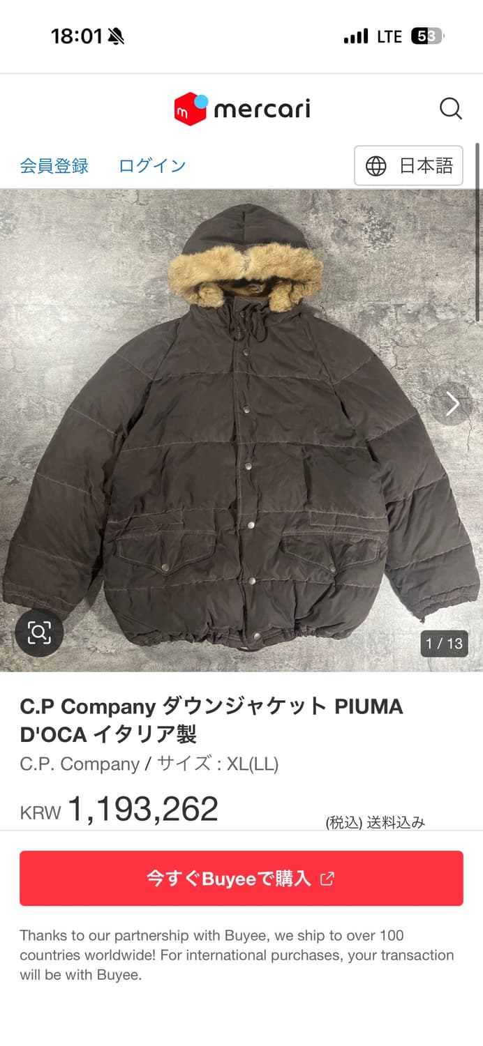 90s C.P. Company 후드 패딩 상품이미지10