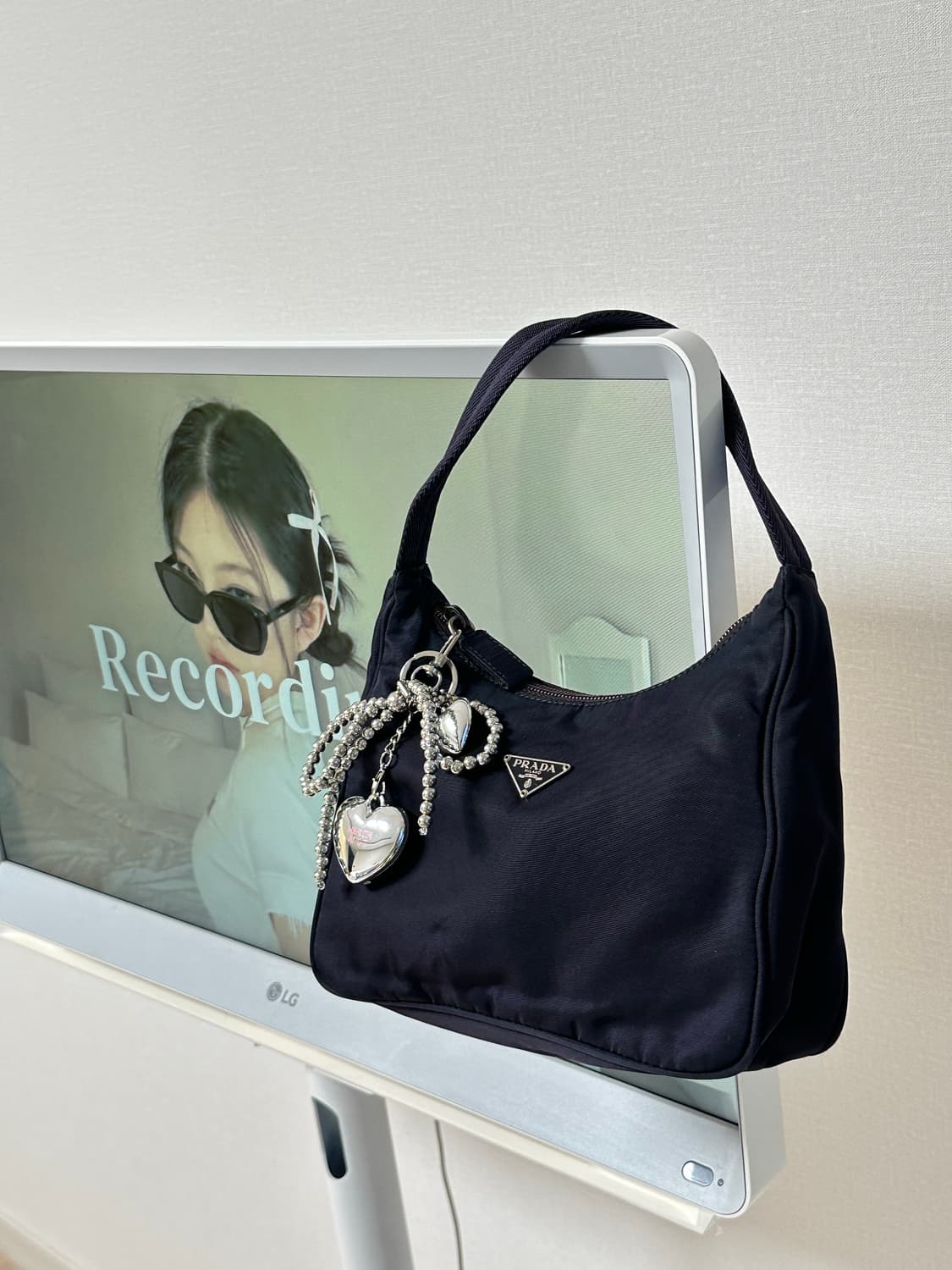 프라다 나일론 포코노 호보백 미니백 딥퍼플 y2k  상품이미지2