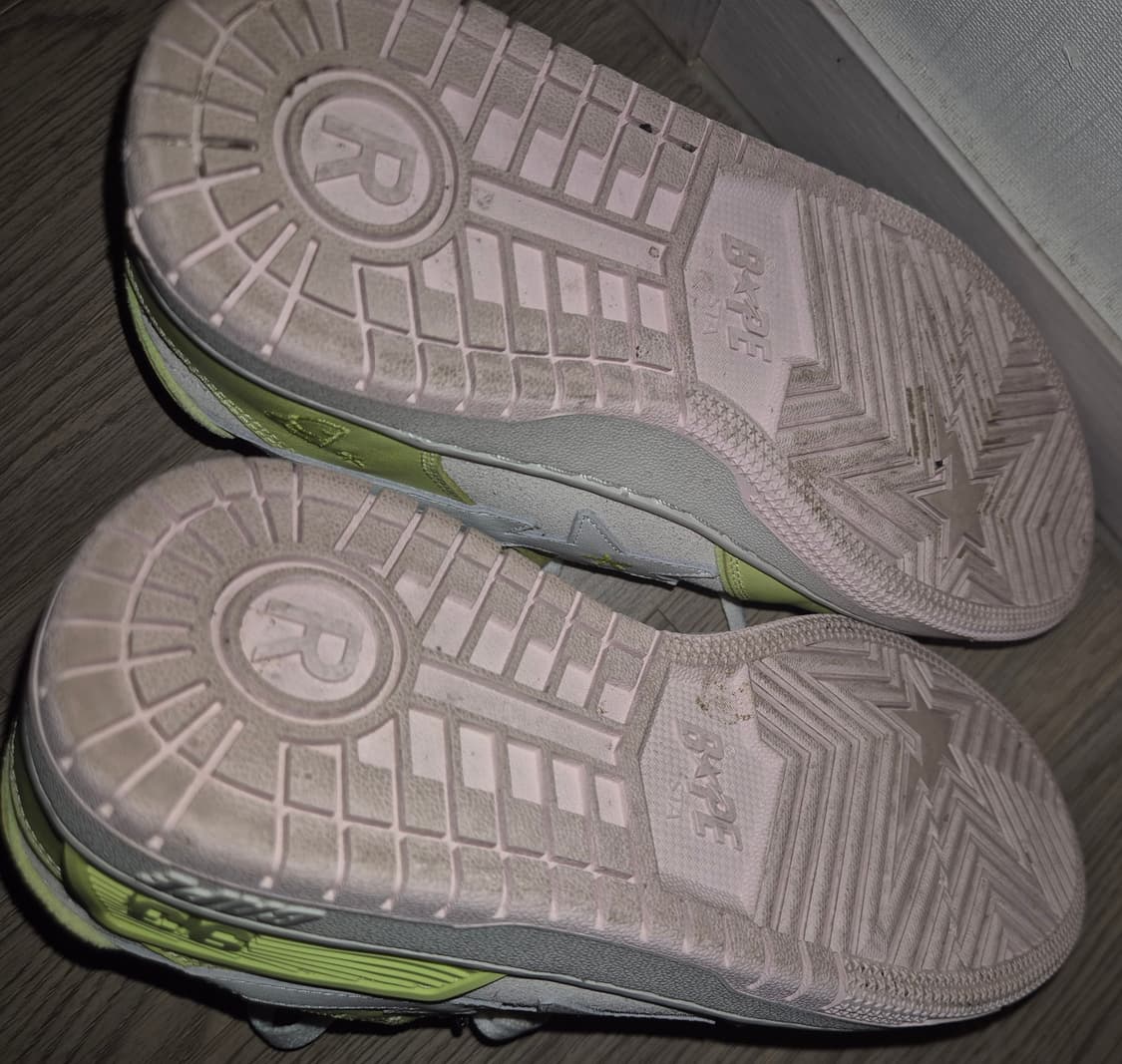 핀터 대대장 💖 BAPE 스케이트 스타 레더 UK 5 상품이미지5