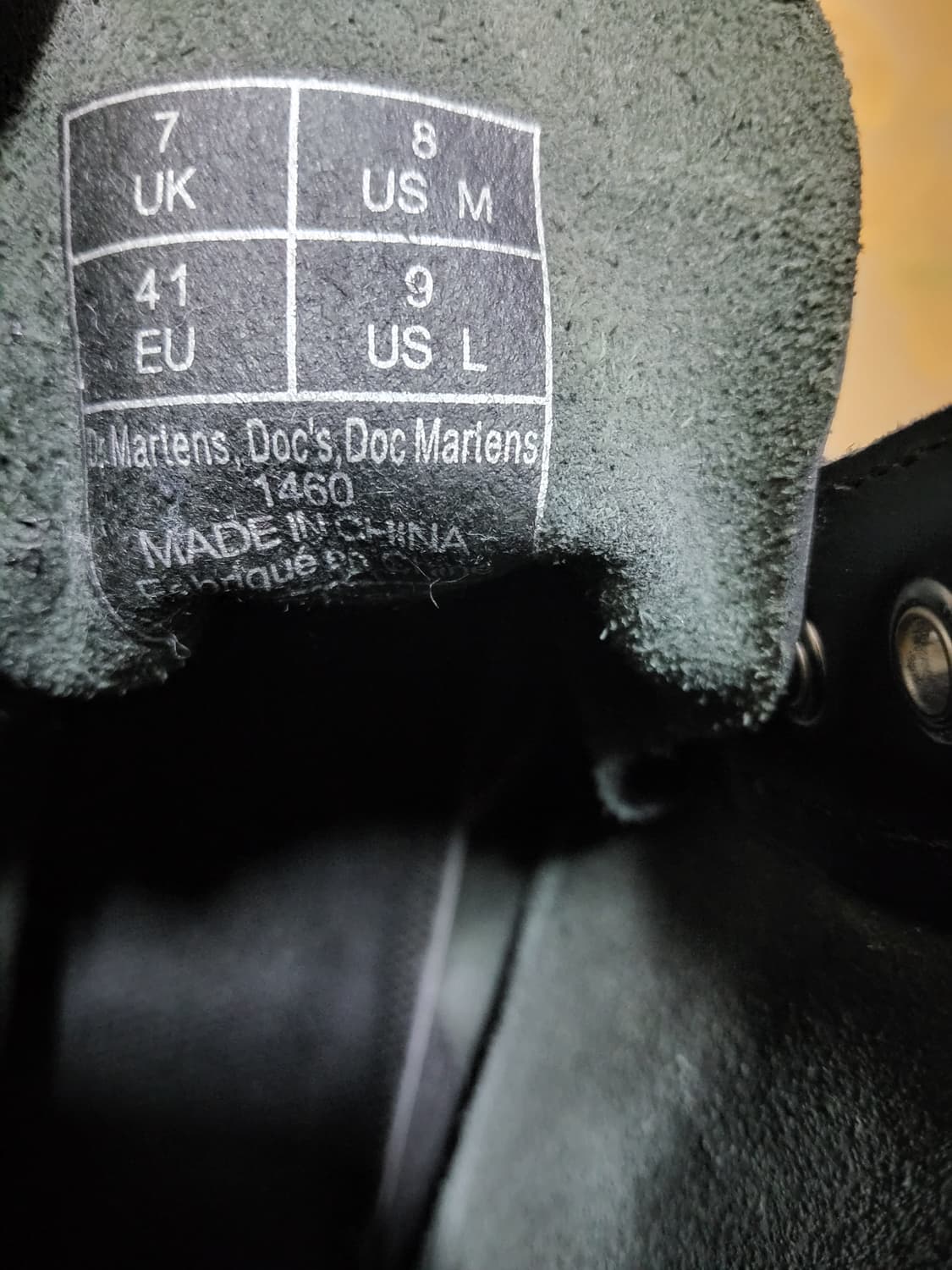 닥터마틴 8홀 1460모델 260사이즈 블랙  상품이미지2