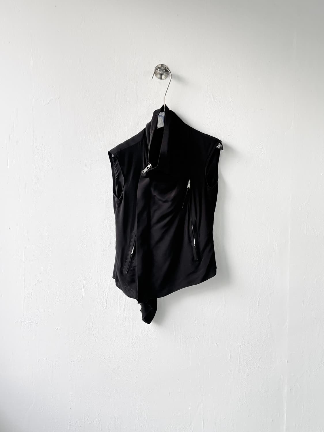 릭오웬스 10ss 실크 비대칭 하이넥 베스트 상품이미지5