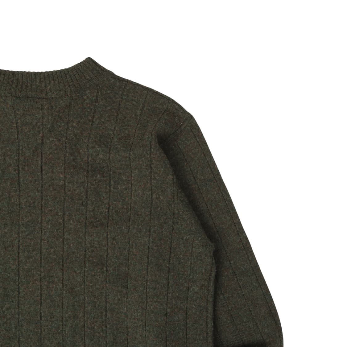 폴로진스 카키 스윙 쉴드 로고 모크넥 니트 상품이미지6