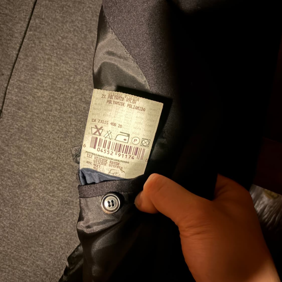 90S BOSS WOOL MINIMAL 2 BUTTON JACKET 상품이미지6